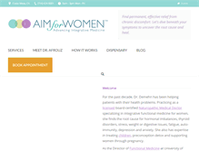 Tablet Screenshot of aimforwomen.com